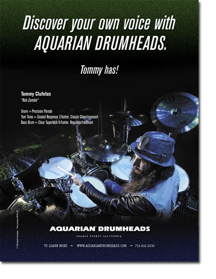 Aquarian Drumhead - Tommy Clufetos