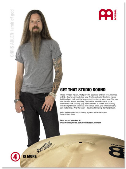 Meinl Cymbals/ Percussion Drum Business Magazine Ad