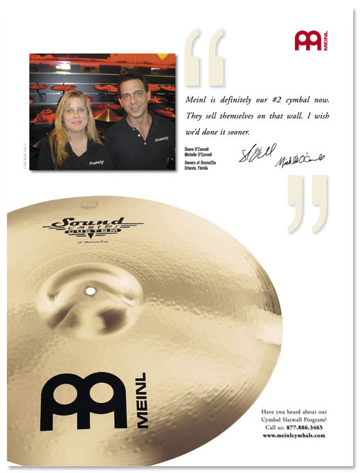 Meinl Cymbals/ Percussion Drum Business Magazine Ad