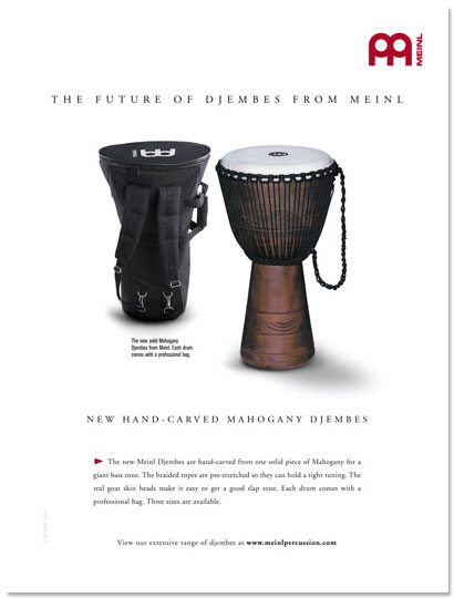 Meinl Cymbals/ Percussion Drum Business Magazine Ad
