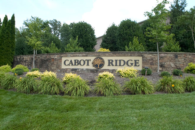 Cabot Ridge Entrance Signage